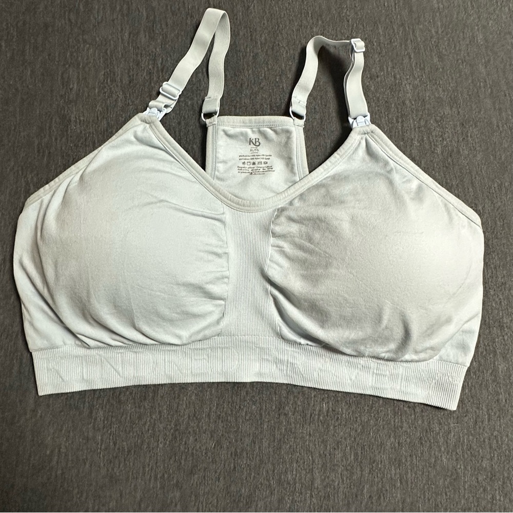 Kindred Bravely Sublime Hands Free Pumping & Nursing Sports Bra French Blue